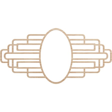 Ekena Millwork Elizabeth Wood Fretwork Pierced Ceiling Medallion, Alder, 32"W x 16"H x 8 3/4"IW x 15 1/8"IH x 1/4"T CMWP32X16X0250EBAL